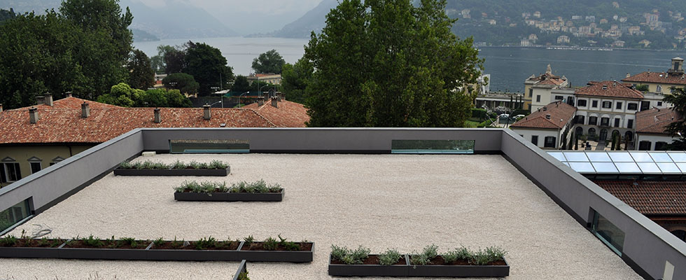 Lake Como Hotel Geogravel for the rooftop