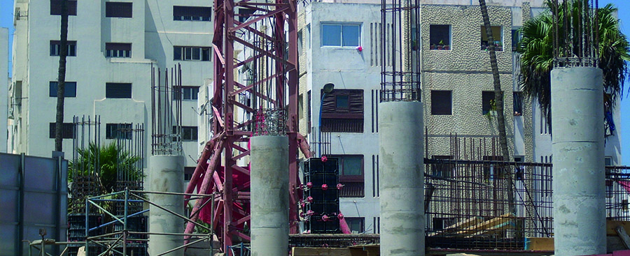 Columnas redondas con Geotub