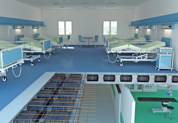 New Nautilus - slab system for hospitals