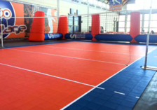Volleyball gripper indoor surface