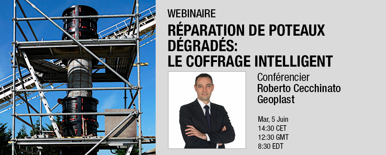 Webinaire réparation de poteaux dégradés le coffrage intelligent