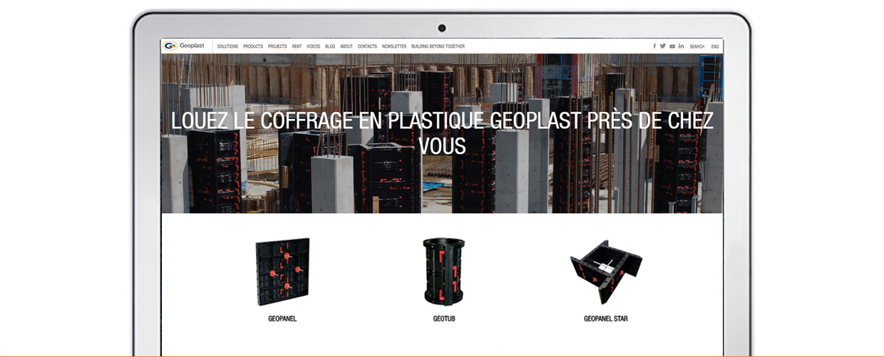 Geoplast lance la location de coffrage à l'international