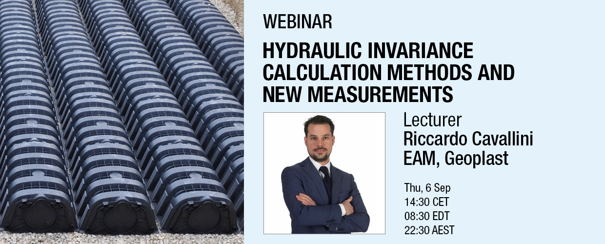 Hydraulic invariance: calculation methods and new measurements, webinar hosted by Riccardo Cavallini