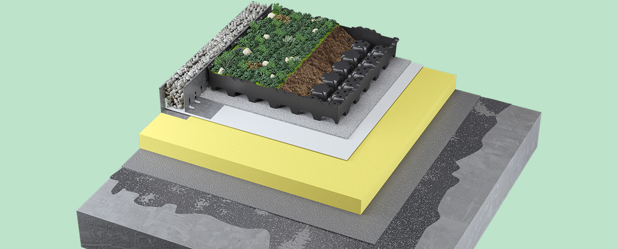 Geoplast Completa green roof