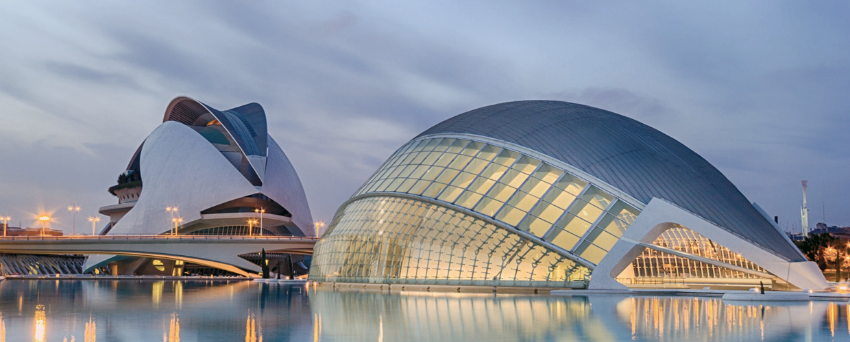 Geoplast, Modulo, Stadt der Künste und Wissenschaften, Valencia, Spanien