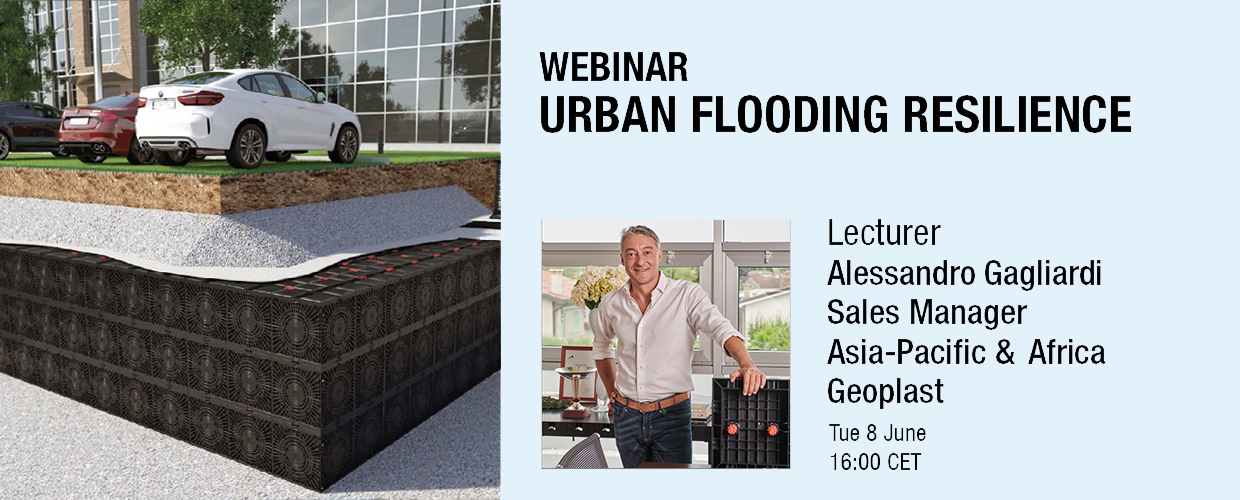 Urban flood resilience webinar Geoplast