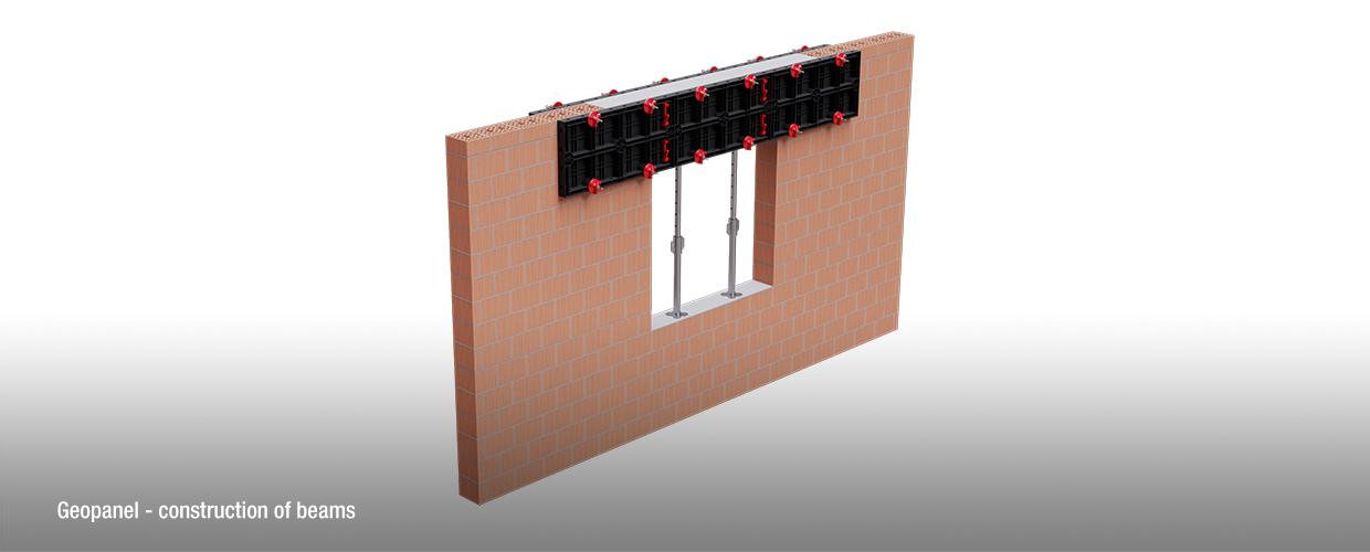 Geoplast Geopanel construction of beams