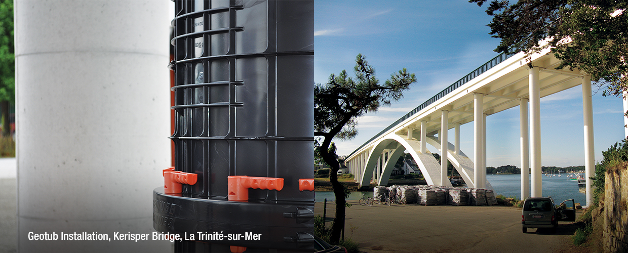 Geotub Installation, Kerisper Bridge, La Trinité-sur-Mer