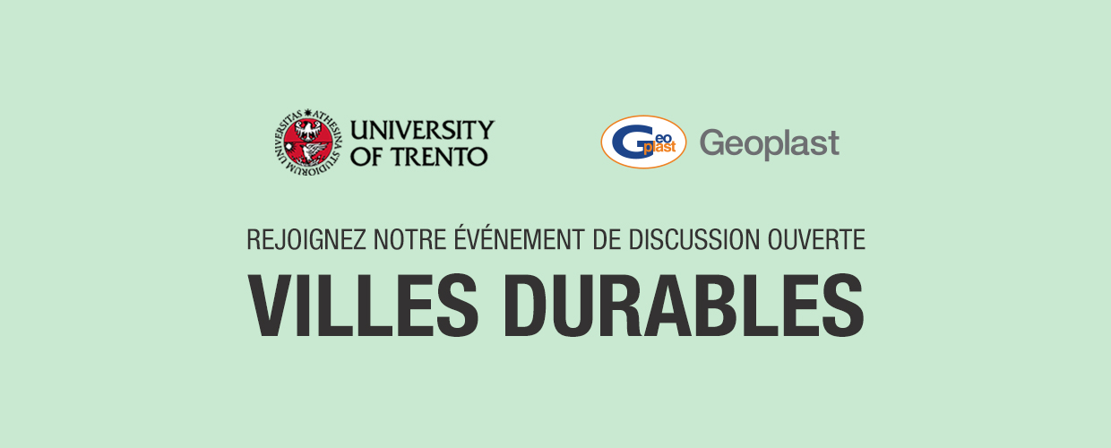 Villes durables avec l'Université de Trente et Geoplast