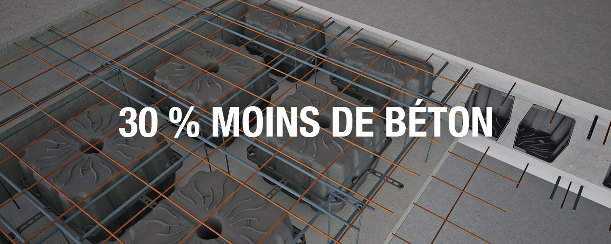 30 % moins de béton pour les dalles