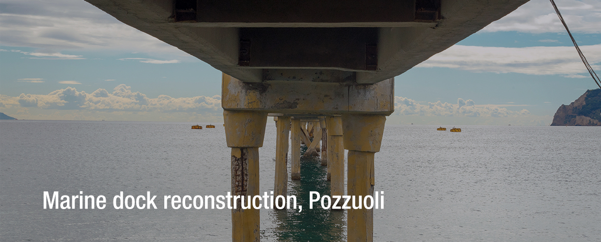 Reconstrucción del muelle marino, Pozzuoli