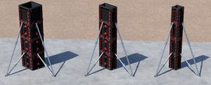 Geotub Panel column formwork 3D render